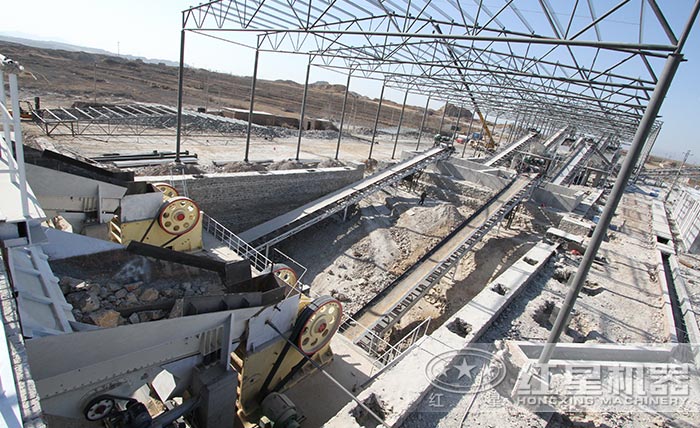 机制砂骨料生产现场图 机制砂骨料生产现场图